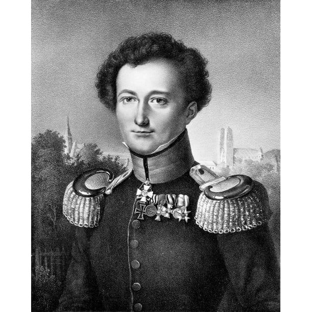 Stretched Canvas Art - Karl Von Clausewitz /N(1780-1831). Prussian ...