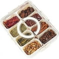 thumbnail image 1 of Snackle Box Container Portable Snack Box Divided Serving Tray with Lid and Handle Snack Organizer for Adults Veggie Tray Fruit Tray Snack Tray with 8 Compartment Perfect for Party Picnic, 1 of 6