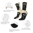 thumbnail image 3 of KLL Owl with Mandala Print Cool Socks Men's Women's Crew Socks Funny Crazy Novelty Stockings, 3 of 6