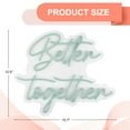 thumbnail image 2 of Better together Neon Sign for Wall Decor, 15.7x12.6 inch Dimmable Switch Blue Art Signs Led Neon Light for Wedding, Engagement, Valentines Day, Birthday, Holiday Party, Home Banquet Decoration, 2 of 7