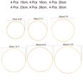 thumbnail image 2 of Unique Bargains 6/7/8/9/10/12 Inch Wooden Bamboo Floral Hoop Rings 24Pcs in 1 Set, 2 of 5