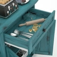 thumbnail image 2 of Katalora Sideboard Buffet Cabinet with Power Outlet,Freestanding Kitchen Cabinet with Storage,Accent Coffee Bar with Doors,Vintage Blue, 2 of 6