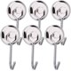 thumbnail image 1 of Gancho magnético fuerte 8kg Gancho magnético para nevera Giratorio de neodimio Gancho magnético Ganchos magnéticos para cocina Plato Toalla Mesa 6pcs, 1 of 1