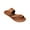 Brown, variant on Ladies Faux Leather Sandals Open Toe Flat Gladiator Slippers 2023 Summer Casual Sandals Clip Toe Slippers Essentials Holiday Beach Non-Slip Slippers UK Sale