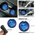 thumbnail image 6 of Renewold Dolphin Love Blue Car Seat Covers Set of 15, Steering Wheel Cover Seatbelt Cushion Pad Trash Bin Mount Sunglass Holder Rearview Mirror Cover Cup Holder Key Chain Car Interior Accessories, 6 of 7