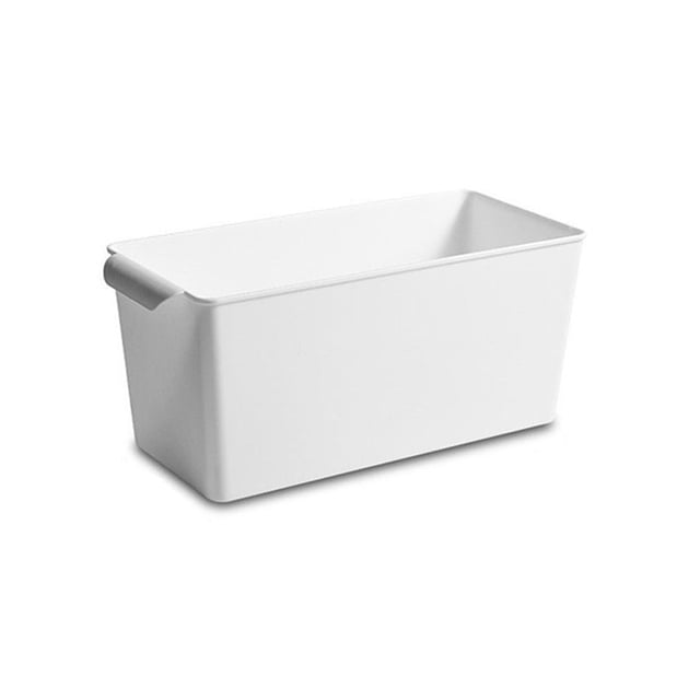 Bewildely Caja de almacenamiento de escritorio para el hogar, cocina, organizador de cosméticos, artículos diversos, contenedores de alimentos, Almacenamiento y organización del hogar Angosto
