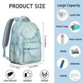 thumbnail image 3 of Abstract Boho Students Backpack Geometric Watercolor Rainbow Gradient Design with Starry Night Ocean Beach Scenery, 3 of 6