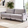 thumbnail image 2 of Jopath 78" Modern Loveseat Sofa for Living Room,2-Seat Comfy Linen Sofa Couch with Removable Cover,Easy Assembly for Living Room,Small Spaces,Gray, 2 of 8