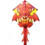 EOLO KITES Ready2Fly Pop Up 27" Diamond Kite, Dragon. Reusable Tote Included, Children Ages 4+