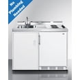 thumbnail image 5 of 48" Wide Mobile All-In-One Kitchenette, No Plumbing Needed, white, Coil Burners, 5 of 7