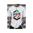 thumbnail image 1 of Camiseta de manga corta de algodón [Camiseta estampada de manga corta de verano] Camiseta estampada de manga corta de verano para hombre, 1 of 6