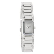 CITIZEN Women's EG2770-52A Ciena White Dial Eco-Drive Swarovski Crystal Steel Bracelet Power Reserve Watch