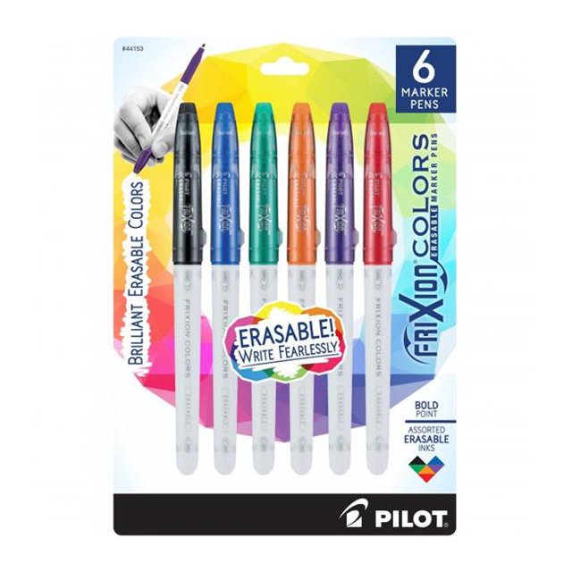 Pilot of America PIL Frixion Colors Bold Point Marker Pens - Pack of 6