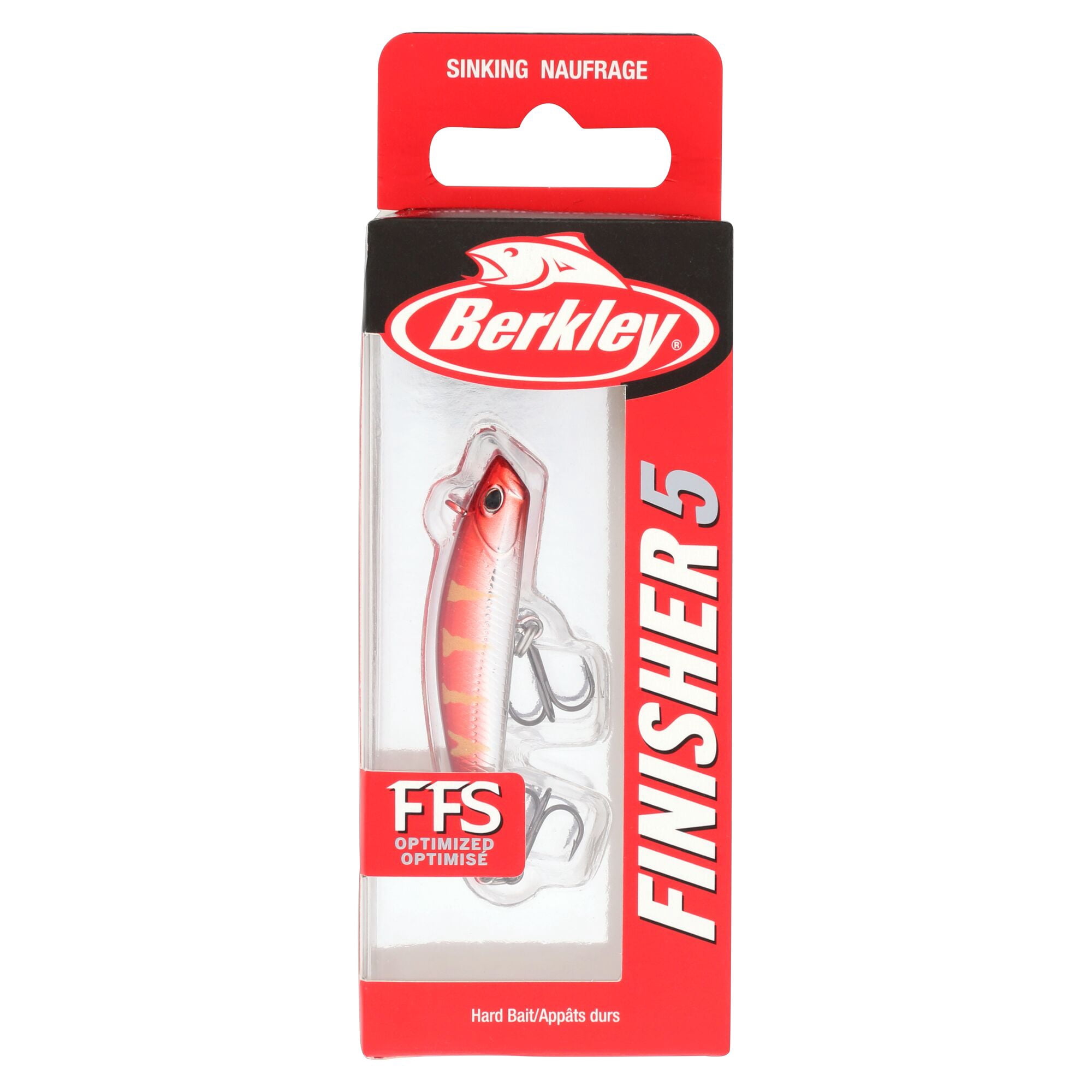 Berkley Finisher, 2 in, Glide Baits, Chrome Red Perch (1 Count)