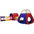 Kids Play Tent with Tunnel 4 In 1 Playhouse Pop up Tent and Crawl