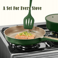 thumbnail image 4 of Carote 11" Nonstick Frying Pan, Cooking Skillet for Eggs & Pancakes, Induction Compatible, Easy to Clean, Green, 4 of 7