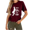 thumbnail image 1 of Birdeem Mode Femmes Décontracté Imprimé Chandail à Manches Courtes T-Shirt Hauts Blouse, 1 of 12