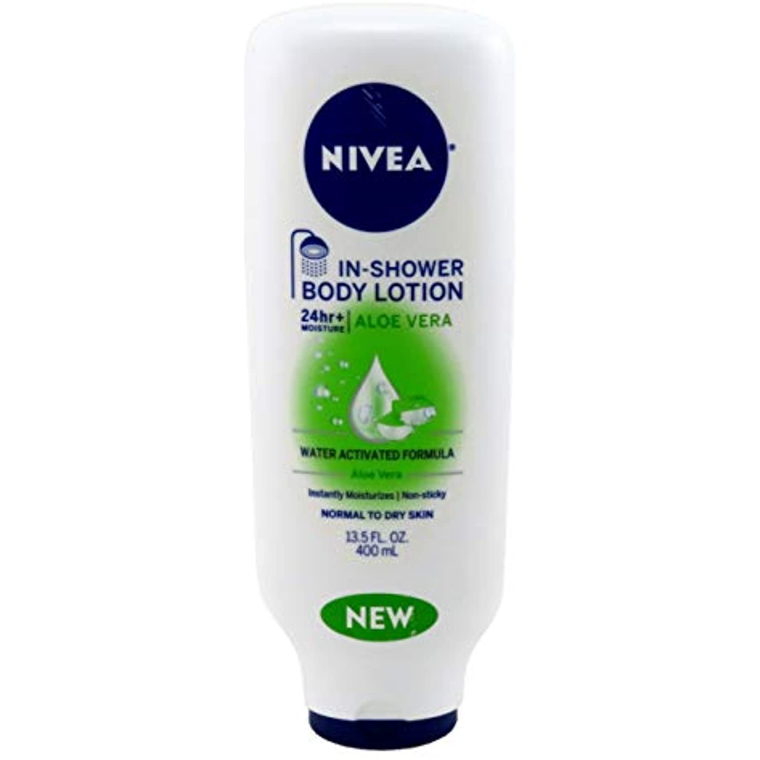 Nivea Lotion InShower Aloe Vera Water Activated 13.5 Ounce (400Ml