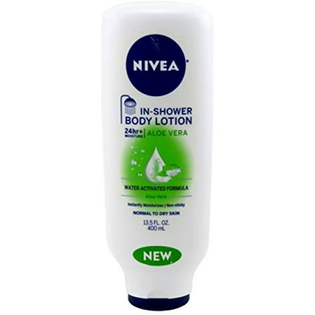 Nivea Lotion In-Shower Aloe Vera Water Activated 13.5 Ounce (400Ml)