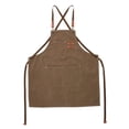 thumbnail image 1 of Delantal de chef con bolsillo grande de lona de algodón con espalda cruzada Delantal de trabajo resistente y ajustable, 1 of 5