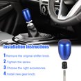 thumbnail image 1 of Ruiboury Easy Installation Car Gear Knob Enhanced Performance Original Equipment Exact Fit Shifter Knob blue 1Set, 1 of 6