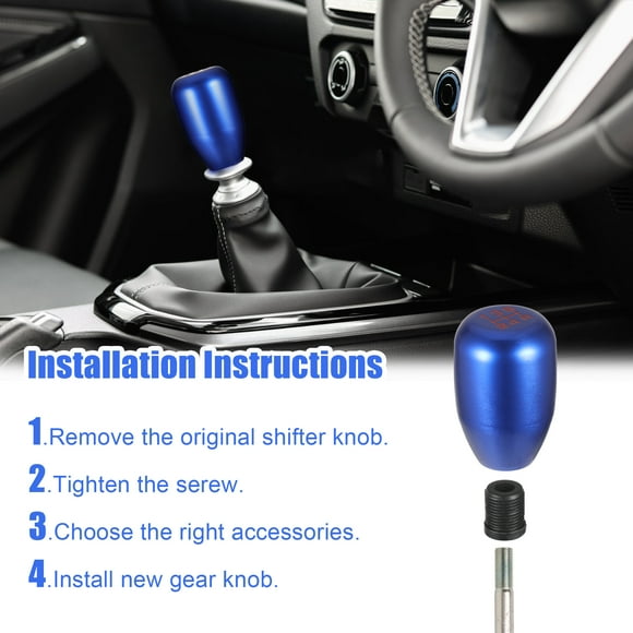 Ruiboury Easy Installation Car Gear Knob Enhanced Performance Original Equipment Exact Fit Shifter Knob blue 1Set