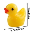 thumbnail image 3 of 100-Piece Mini Resin Duck Figurines For Dollhouse Garden And DIY Crafts, 3 of 8