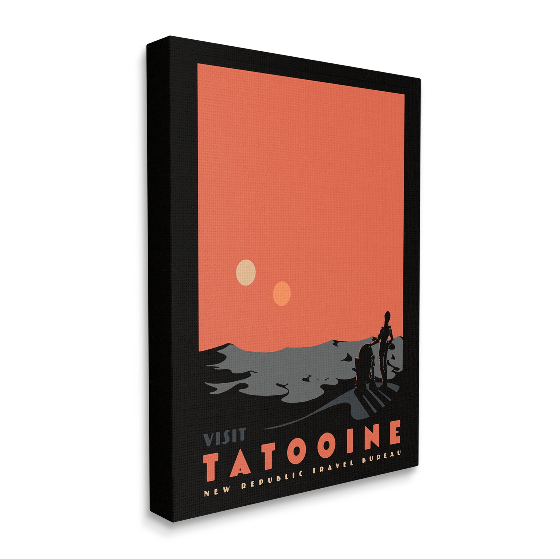 Stupell Industries Tatooine Vast Science Fiction Land Graphic Art Gallery Wrapped Canvas Print Wall Art, Design by Matheus Lopes Castro