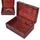 thumbnail image 5 of Treasure Chest, Wooden Storage Box Decorative Alloy Hinge  For Women For Home Decoration ANGGREK Retro Wood Storage Box, 5 of 8