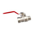 thumbnail image 3 of GROWTH TANK 3/8" Full Port Ball Valve Standard Port Connector Male to Female Thread for Changing Flow Direction Distributing in Pipelines Red Handle, 3 of 9