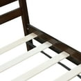 thumbnail image 4 of Miniyam Wood Twin Size Bed with Headboard for Kids and Teens, Espresso, 4 of 7