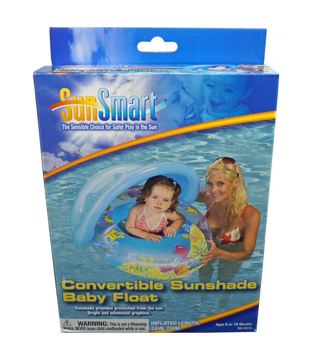SunSmart Convertible Sunshade Baby Float Protects Infant from the Sun