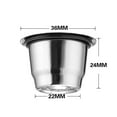 thumbnail image 2 of Stainless Steel Fillable Coffee Capsules Set Reusable Coffee Capsule Cup, 2 of 6