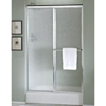 Sterling 5960-57 Deluxe 65-1/2" High X 57-3/8" Wide Sliding Framed Shower Door - Silver