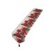 thumbnail image 2 of Puntoco Bandera de mesa con flores navideñas de algodón teñido en hilo navideño, bandera para la cola de la cama, decoración navideña, mantel, 2 of 8