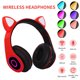 thumbnail image 5 of Auriculares Auriculares con luz intermitente LED Adorable micrófono inalámbrico recargable para juegos Auricular 5.0 compatible con Bluetooth, rojo Inevent EL000090-06B, 5 of 7