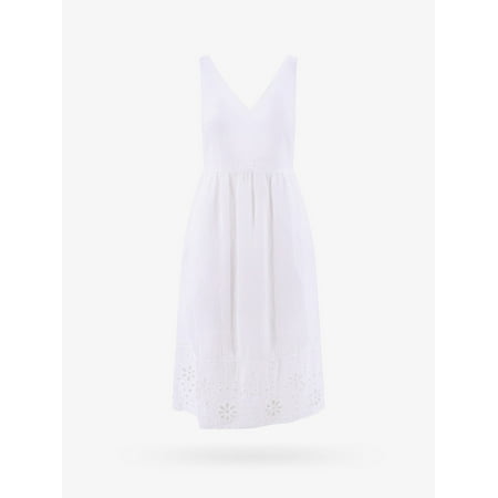 

120%LINO DRESS WOMAN White LONG DRESSES