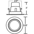 thumbnail image 3 of Morris 72607 LED Recessed Lighting Retrofit Kit, 4 in. - 3000K, 3 of 6