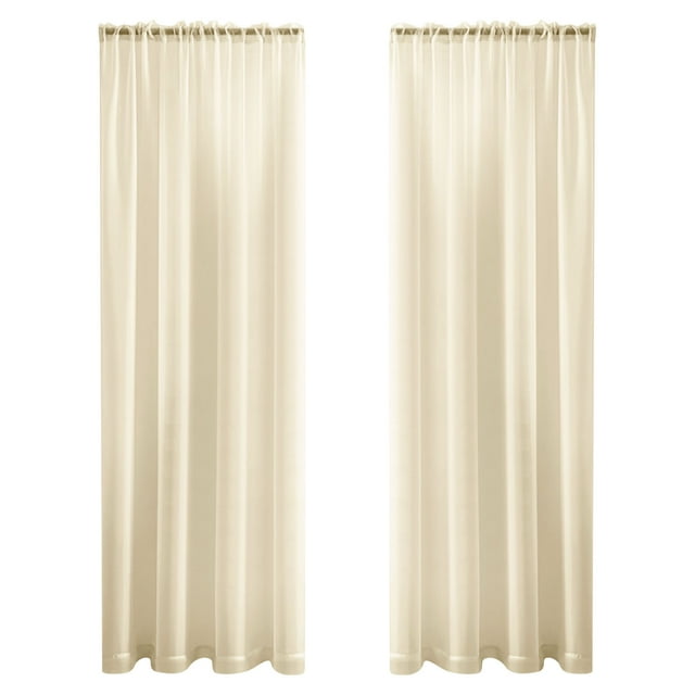 uhnmki Rideaux Transparents Blancs Élégants Rideaux Transparents Adaptés à la Décoration de Salons, Chambres et Fenêtres Modernes