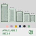 thumbnail image 2 of Bath mats for Bathroom Non Slip, Fluffy Absorbent Microfiber Bath mat Washable, Aesthetic Bathroom Rugs, Large Sage Green Bath mat, Sage Green, 36" x 24", 2 of 8