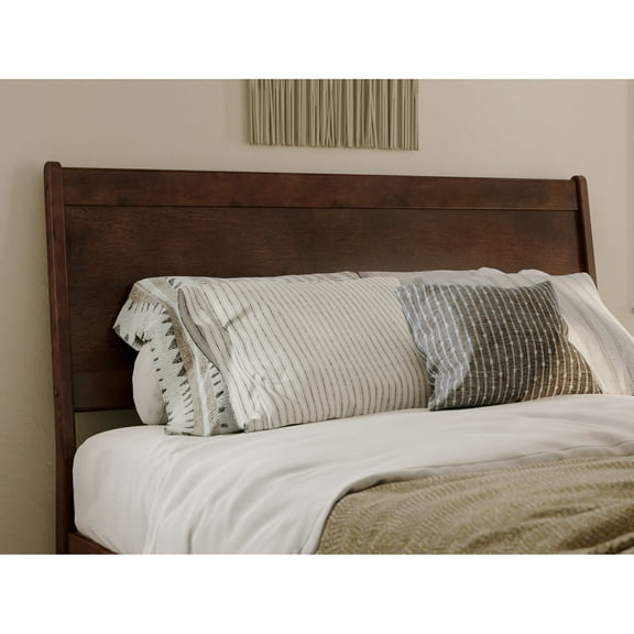 AFI Casanova Queen Sized Solid Hardwood Panel Headboard in Walnut Brown