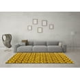 thumbnail image 3 of Ahgly Company Indoor Rectangle Abstract Yellow Modern Area Rugs, 2' x 4', 3 of 4