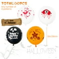 thumbnail image 4 of Fyeme Halloween Balloon, Halloween Decorations Kit, Garland Arch Kit, 12 inch Skull Bat Blood Eyes Blood Hands Pumpkin Head Latex Balloons, Black Orange Yellow Balloons, 4 of 6