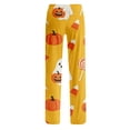thumbnail image 6 of Satingcolo Women Halloween Lounge Pants Comfy Pajama Bottom Drawstring Waist Print Long Pajamas Pants S-2XL, 6 of 6