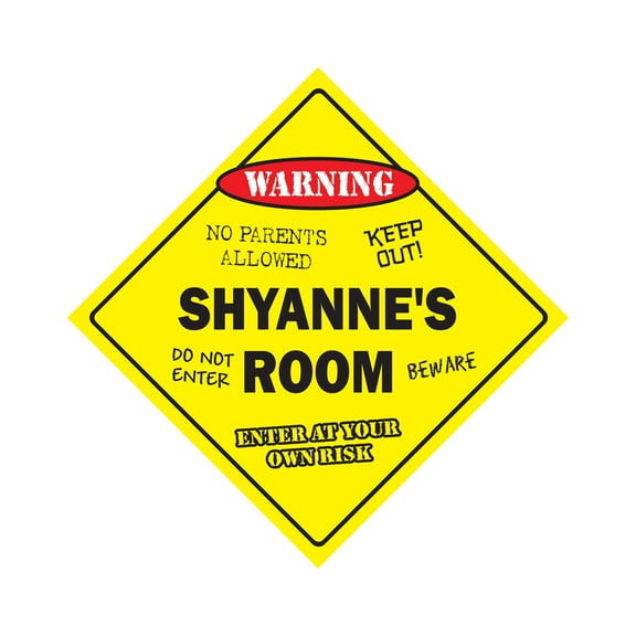SignMission X-Shyannes Room 12 x 12 in. Crossing Zone Xing Room Sign - Shyannes