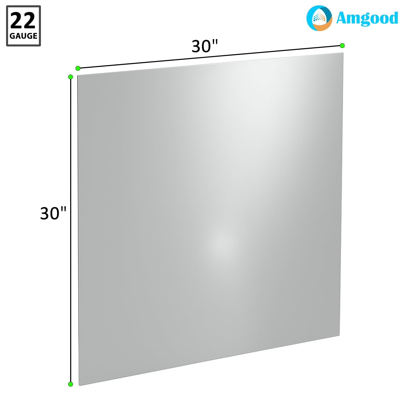 30 in. x 30 in. Stainless Steel Flat Panel Backsplash