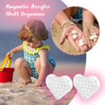 thumbnail image 2 of RYGRZJ Heart-Shaped Acrylic Magnetic Seashell Display Box,Large Seashell Display Box,Decorative Box for Seashell Starfish Trinket,Small Craft Jewels Storage & Showcase for Bead & Nail, 2 of 5