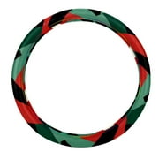 Palestine 14.5 Inch Printing PVC Leather Steering Wheel Cover Auto Accessories