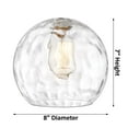 thumbnail image 2 of Innovations Lighting  Athens Water Glass - 1 Light 8" Semi-Flush Mount Clear Water Glass/Polished Chrome, 2 of 5