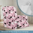 thumbnail image 3 of Xixirimido Pink Ghost Pumpkin Candy Recliner Chair Covers 4-Pieces Stretch Lazy Boy Recliner Covers with Pocket Reclining Slipcovers Soft Sofa Slipcover Halloween Furniture Protector for Pets Kids, 3 of 8
